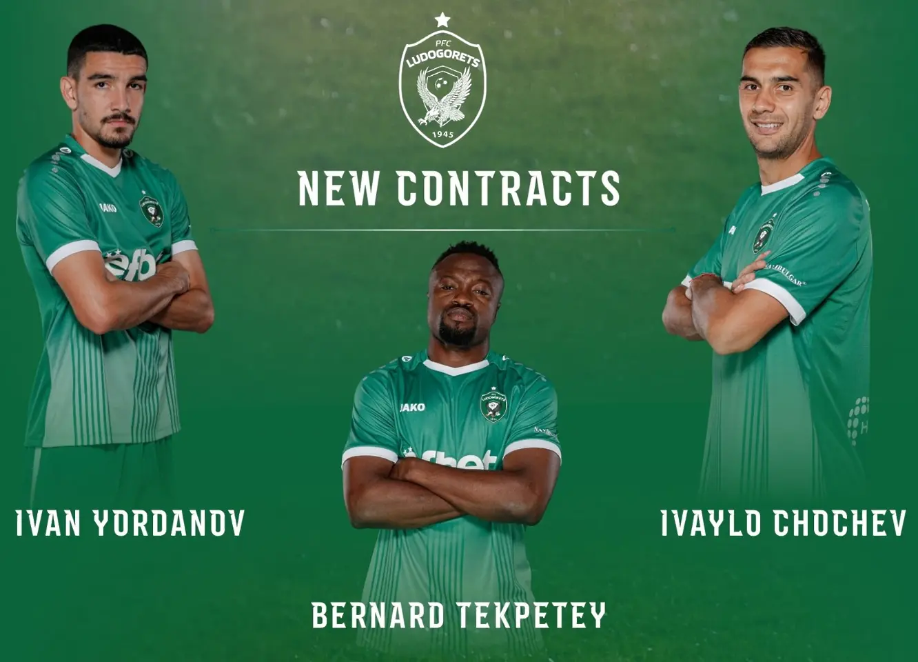 Чочев, Текпетей и Йорданов: Лудогорец продължи кампанията с новите договори