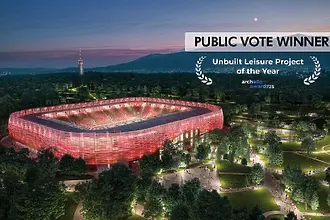 Проектът за реконструкция на стадион „Българска армия“ стана победител в Archello Awards 2025