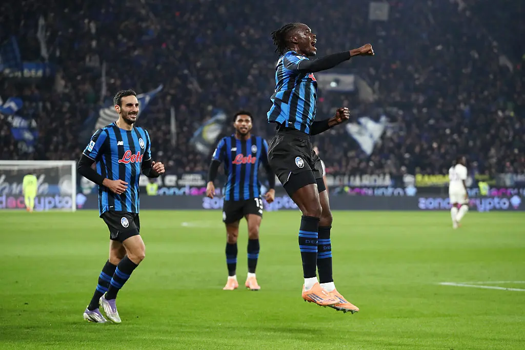Аталанта се радва след гол / Getty Images 