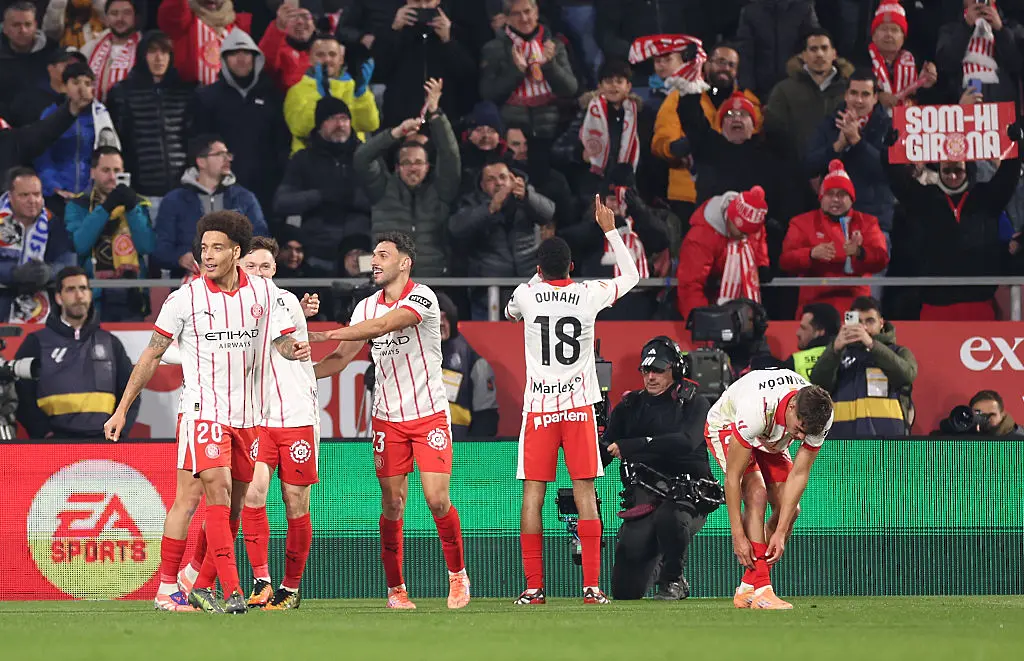 Жирона се радва след гол / Getty Images 