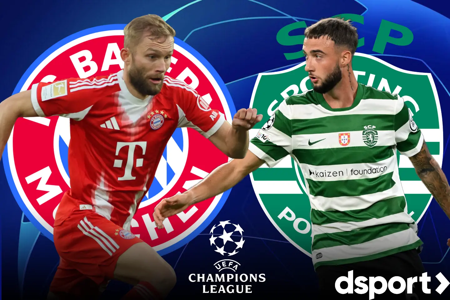 На живо: Байерн Мюнхен - Спортинг Лисабон (Състави)