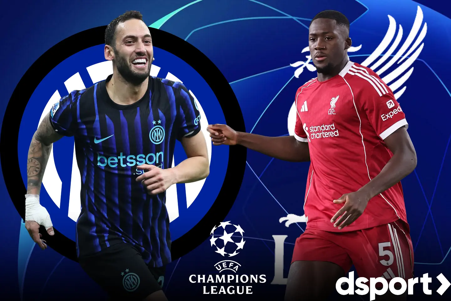 На живо: Интер - Ливърпул (Състави)