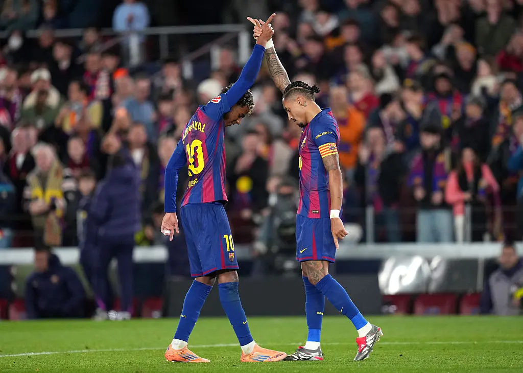 Рафиня и Ламин Ямал/ Getty Images 