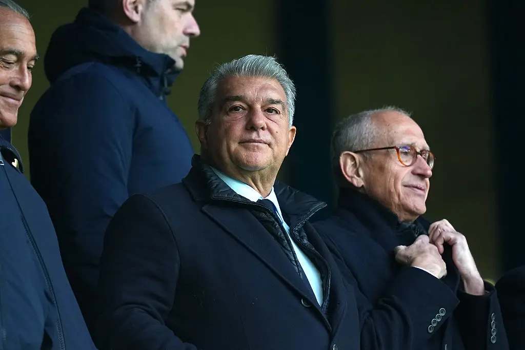 Президентът на Барселона Жоан Лапорта/ Getty Images 