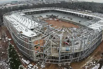 Стадионът на ЦСКА се реконструира дори на Коледа (ВИДЕО)