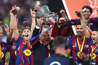 Лапорта: Имаше нерви, но това е финал, донесохме радост на феновете си