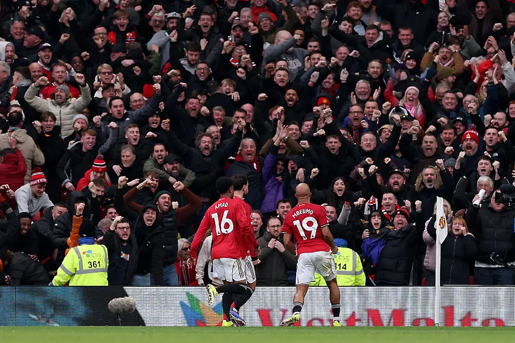 Манчестър Юнайтед се радва след гол / Getty Images 