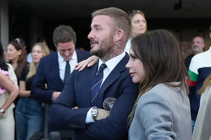 Семейство Бекъм с първа публична изява след скандала с Бруклин