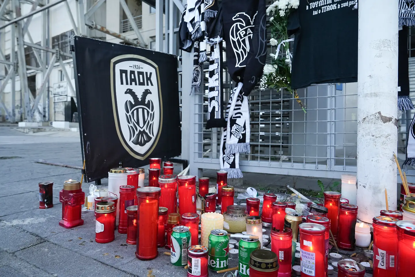 Почит към загиналите фенове на ПАОК / Getty Images