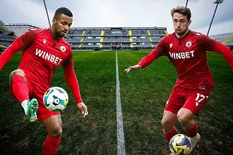 Бековете на ЦСКА си мериха ... техниката и контрола (ВИДЕО)