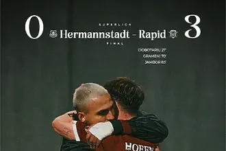 Рапид Букурещ надви българския Херманщат и излезе начело в Румъния