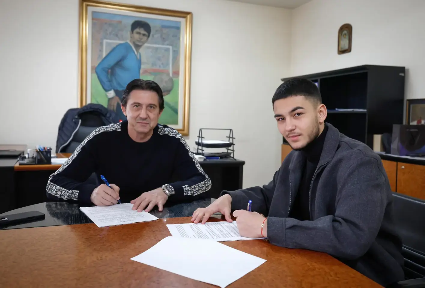 Даниел Боримиров и Ернан Ангелов / levski.bg