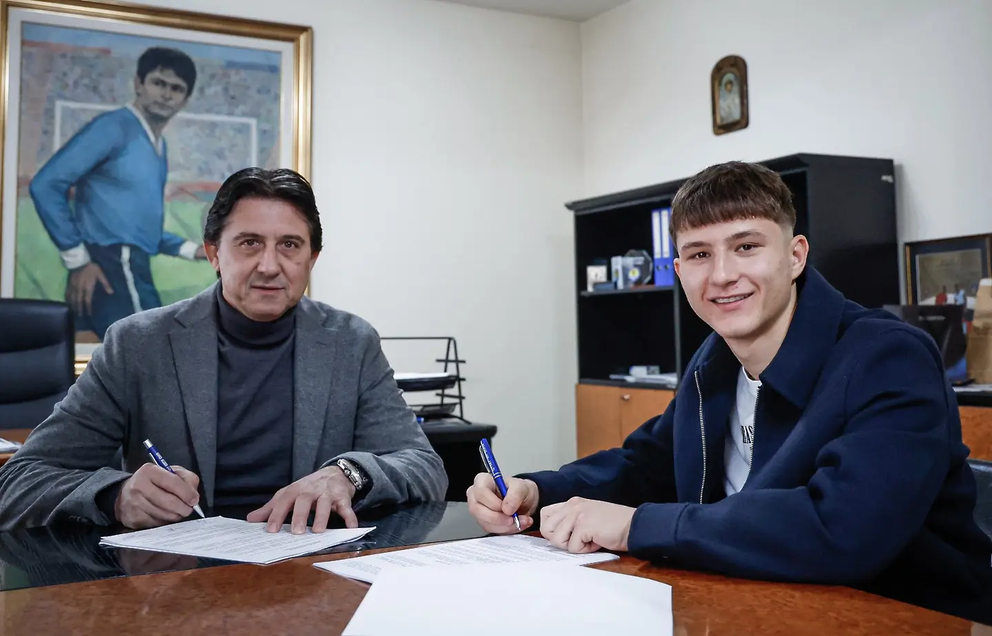 Иво Мотев и Даниел Боримиров/ ПФК Левски 