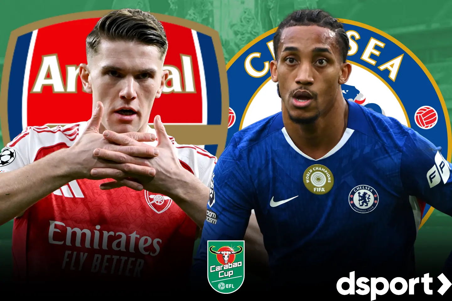 На живо: Арсенал срещу Челси за място във финала на Карабао Къп (Състави)