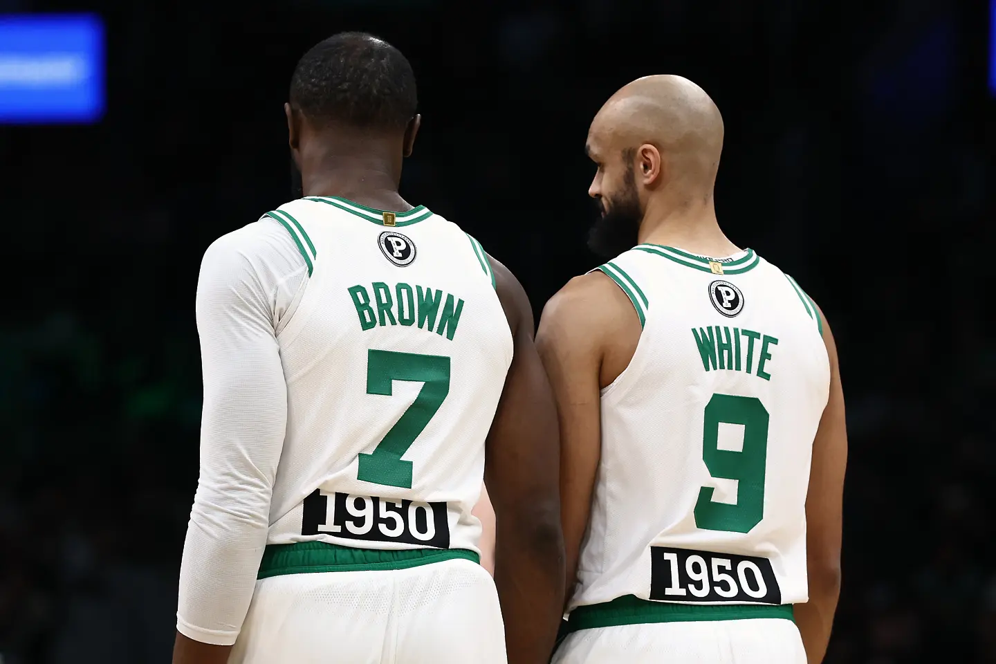 Джейлън Браун и Дерик Уайт / Getty Images