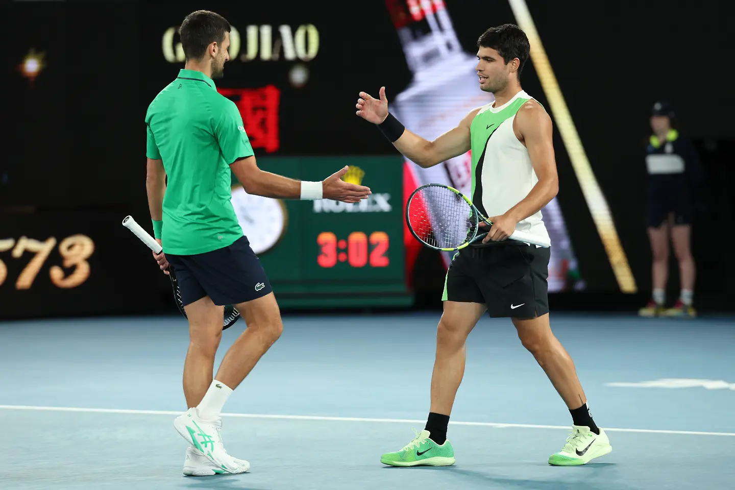 Новак Джокович и Карлос Алкарас / Getty Images