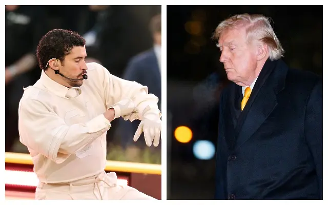 Bad Bunny видимо разстрои вечерта на президента на САЩ Доналд Тръмп / Getty Images