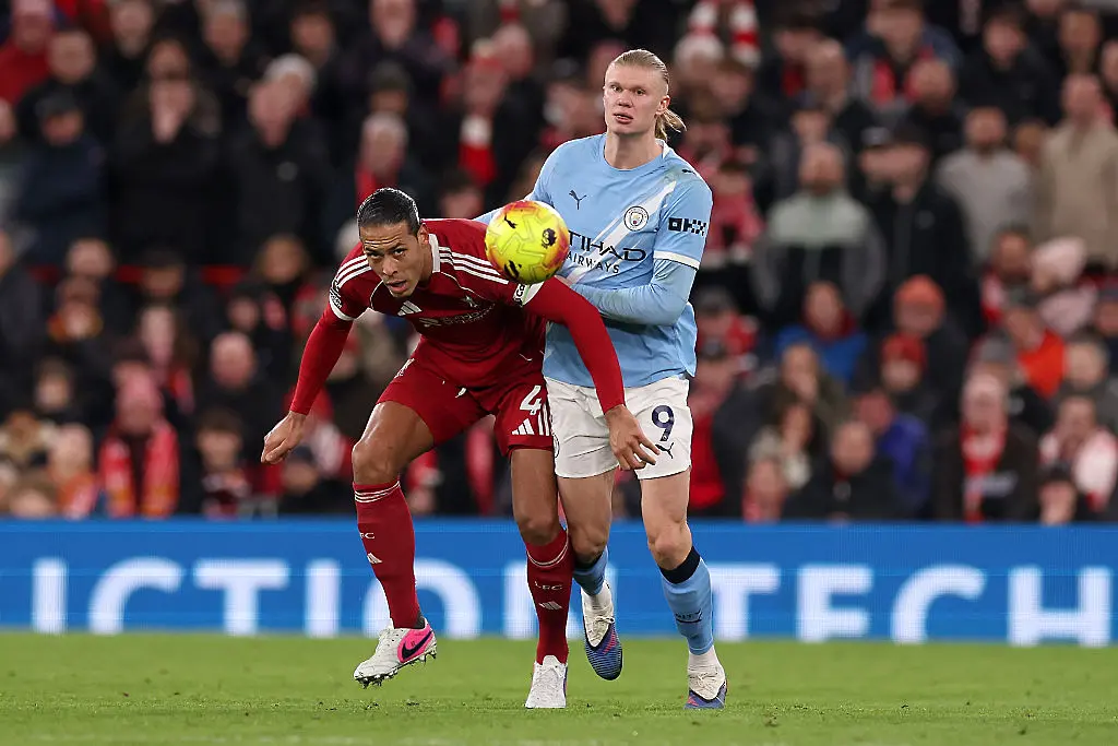 Eрлинг Холанд срещу Върджил ван Дайк/ Getty Images 