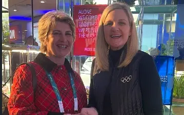 Кърсти Ковънтри поздрави БОК за първия медал  на България от 20 години по време на среща с Весела Лечева