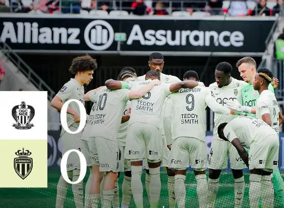 Нулево реми в дербито на Лазурния бряг: Ница и Монако с по 1 точка, която не устройва никой