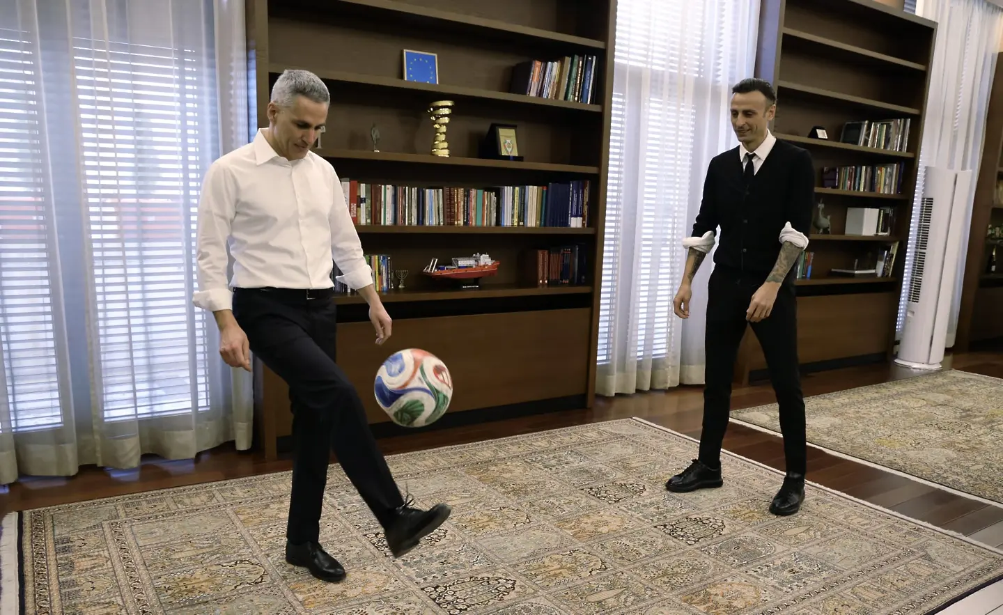 Димитър Бербатов и Андрей Гюров / www.facebook.com/Government.of.Bulgaria