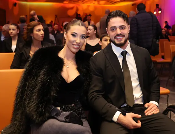 Карлос Насар със своята приятелка на Спортист №1 на България