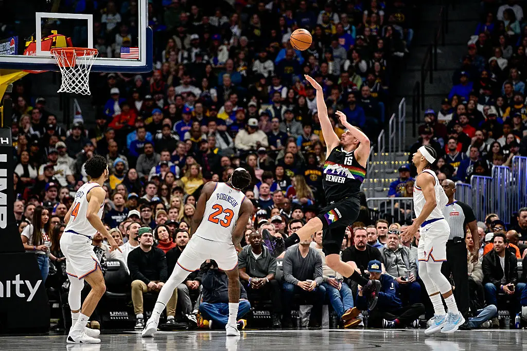 Никола Йокич срещу Ню Йорк Никс / Getty Images 