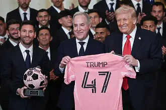 Тръмп посрещна Меси в Белия дом, сравни го с Пеле и говори за Роналдо (ВИДЕО)