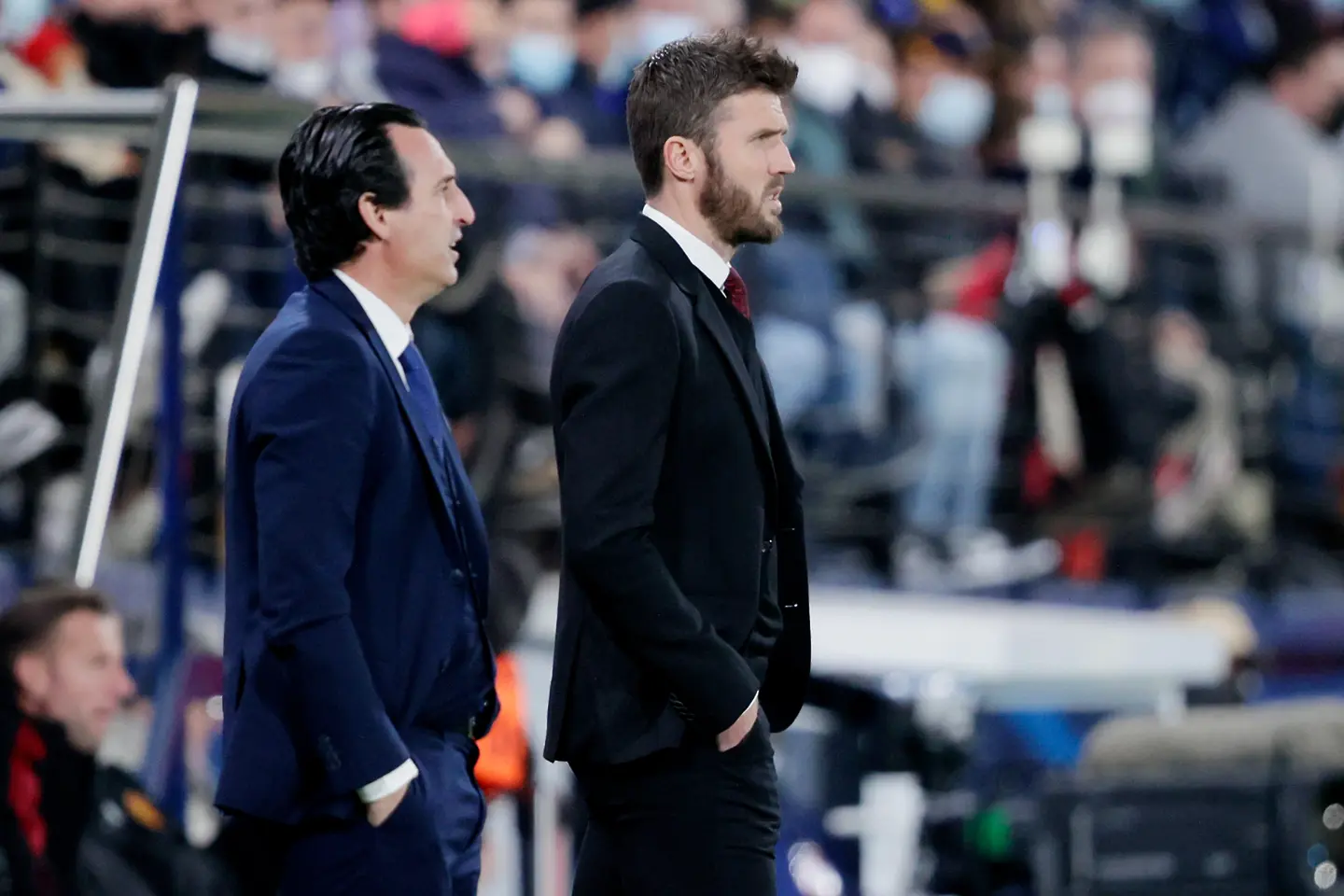 Унай Емери и Майкъл Карик / Getty Images