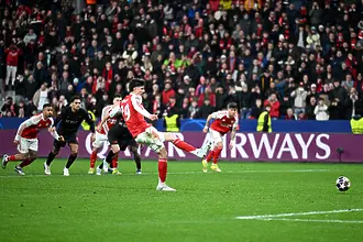 Много спорна дузпа спаси Арсенал срещу Леверкузен - „аспиринът“ се оказа лекарство за корнери (ВИДЕО)