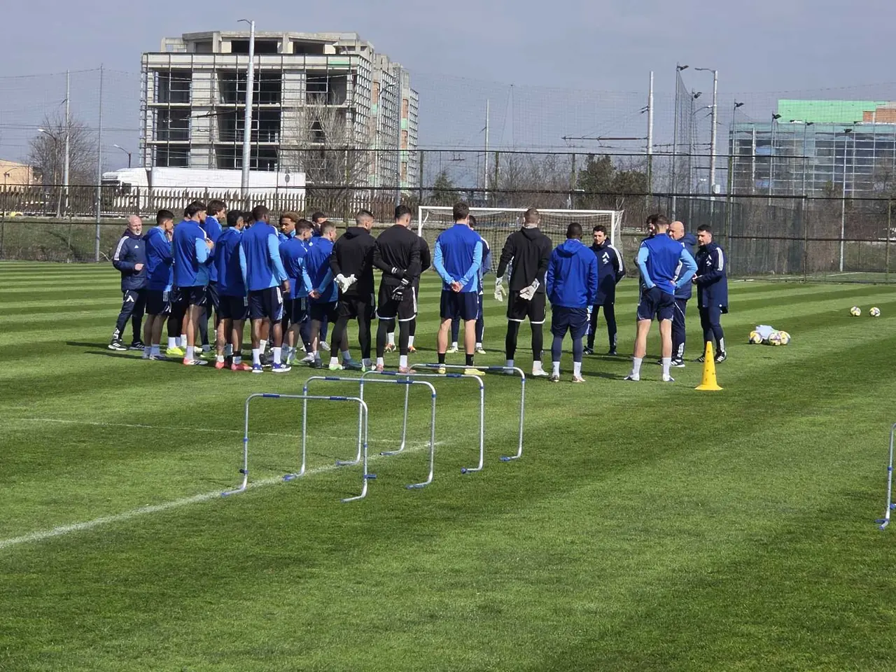 Играчите на Левски по време на тренировка / dsport.bg 