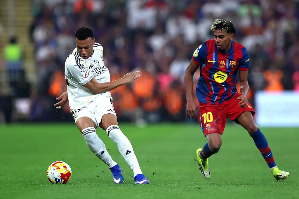 Килиан Мбапе срещу Ламин Ямал / Getty Images 