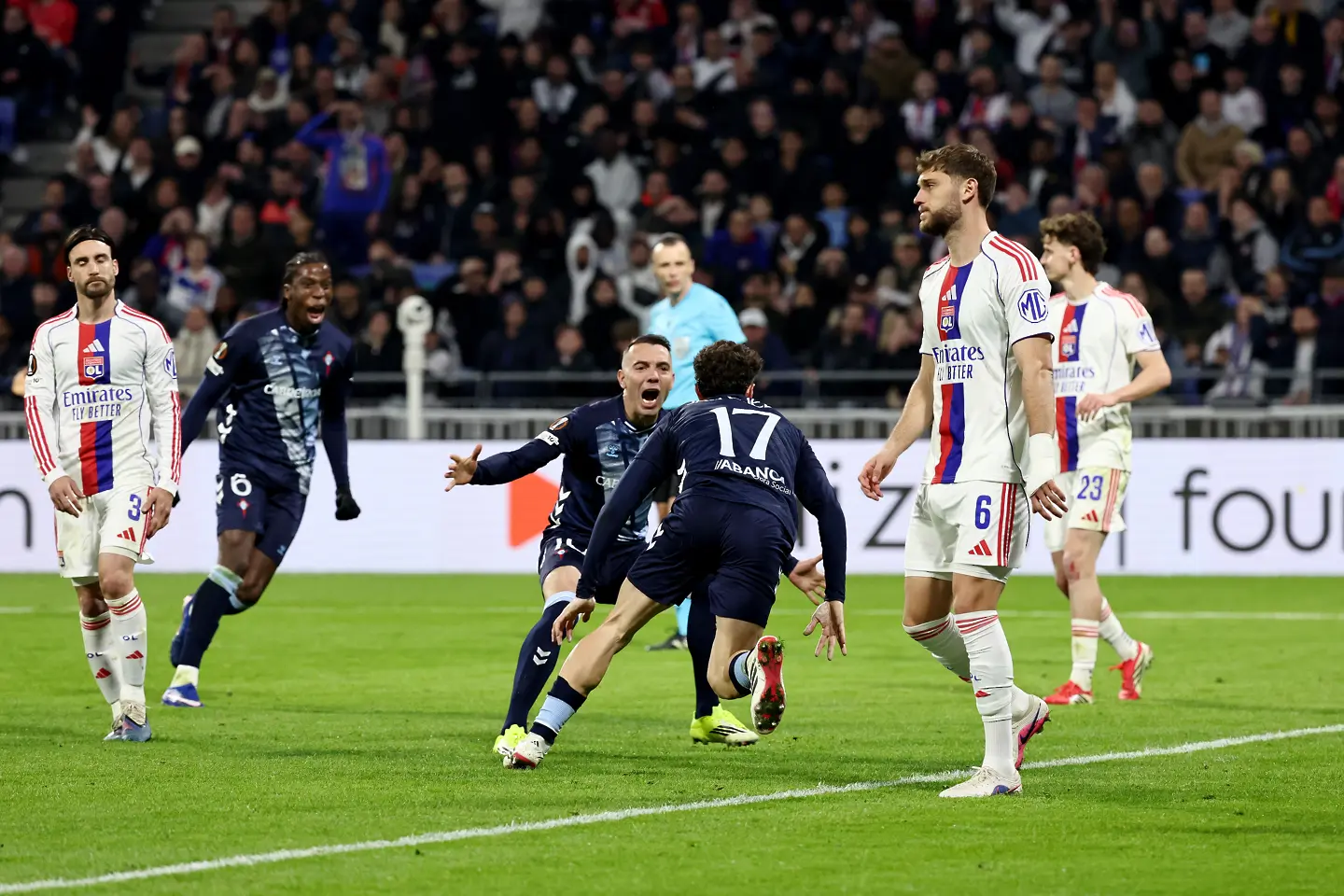 Хави Руеда, Яго Аспас; Лион - Селта 0:2 / Getty Images