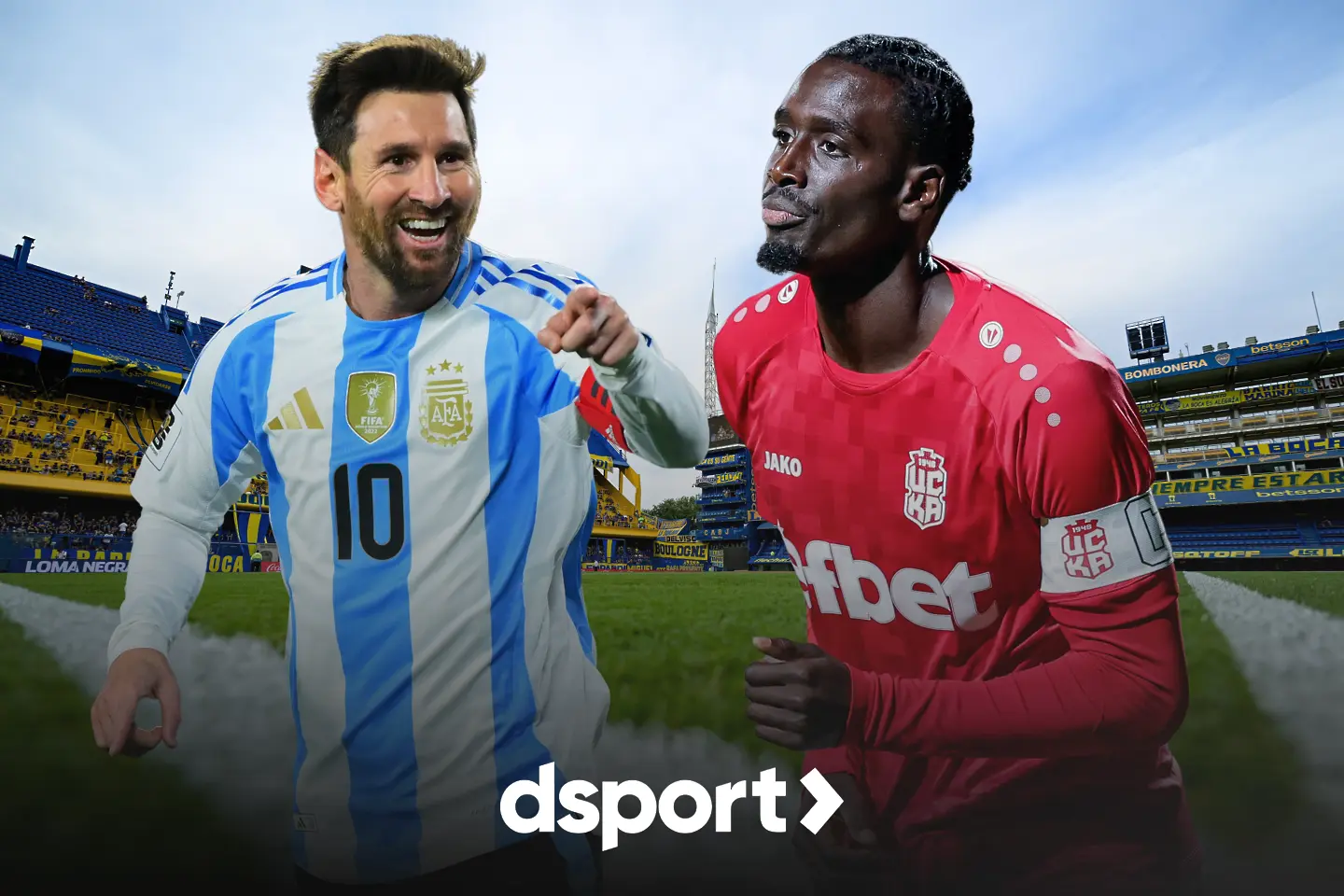 Лионел Меси, Мамаду Диало; Ла Бомбонера / СНИМКИ: Getty Images/startphoto.bg; КОЛАЖ: Dsport.bg