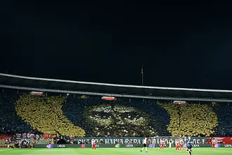 УЕФА глоби Цървена звезда заради хореография на светец