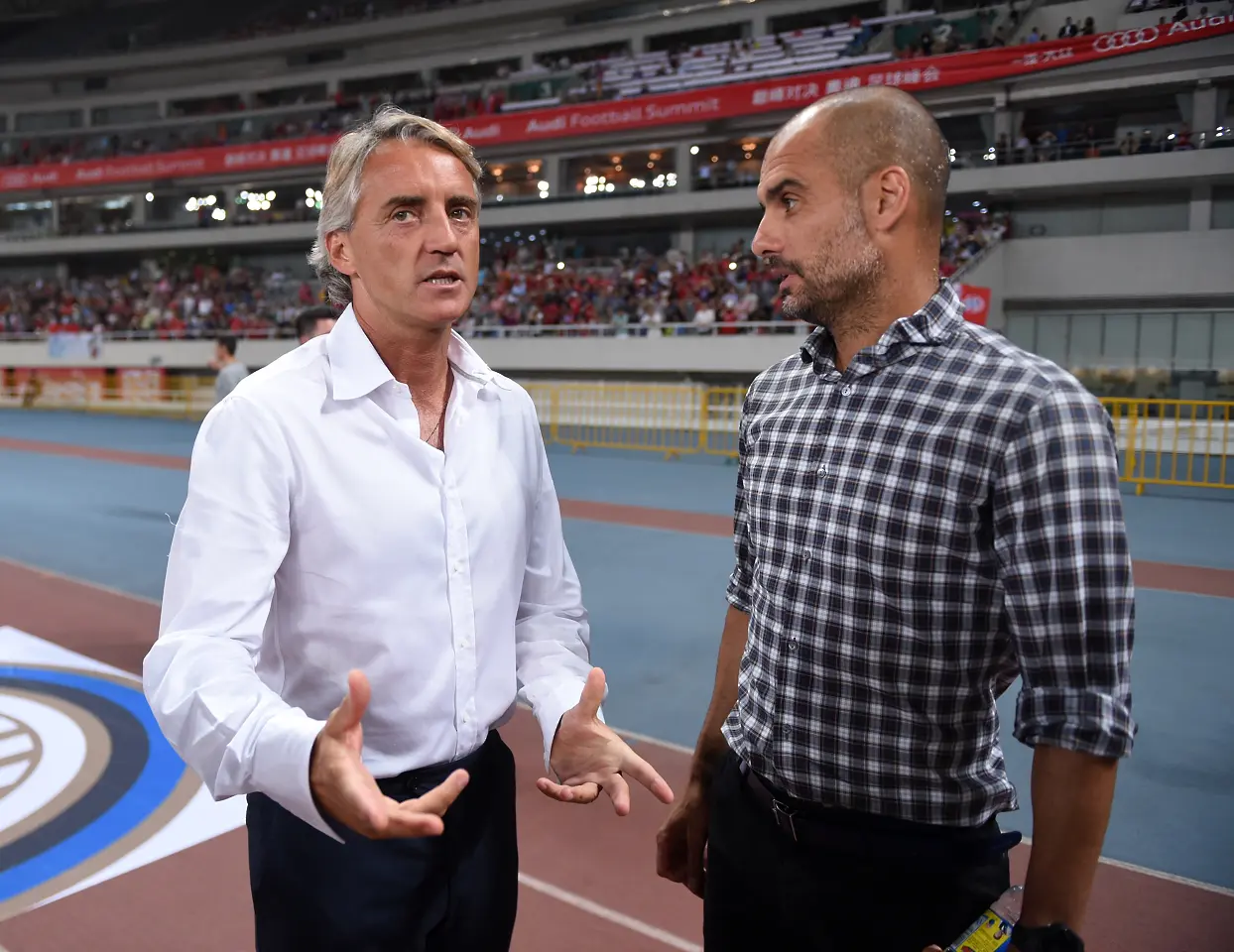 Роберто Манчини и Хосеп Гуардиола / Getty Images