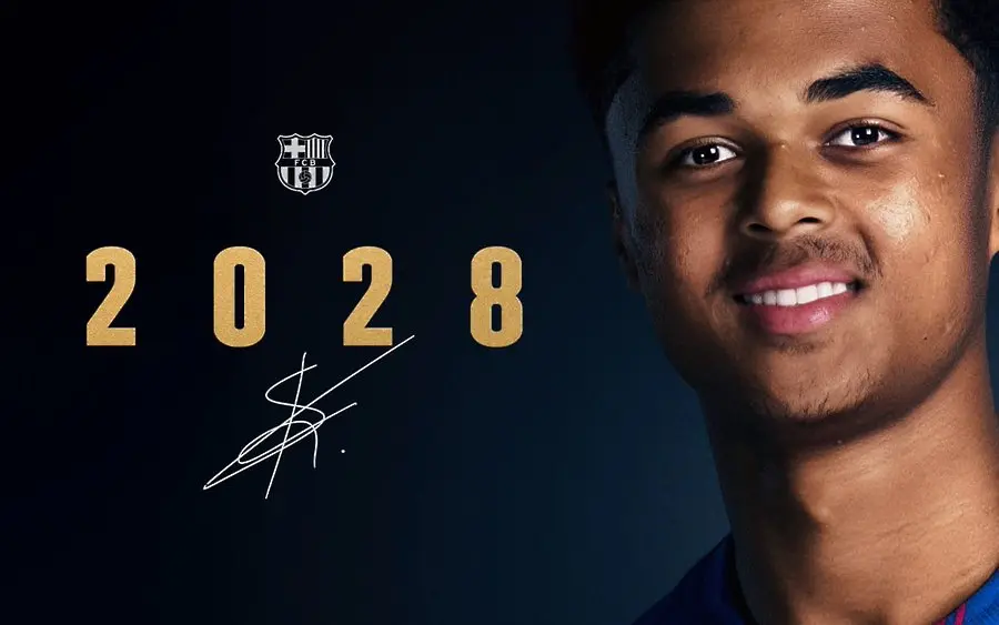 Синът на нидерландска легенда подписа нов договор с Барселона