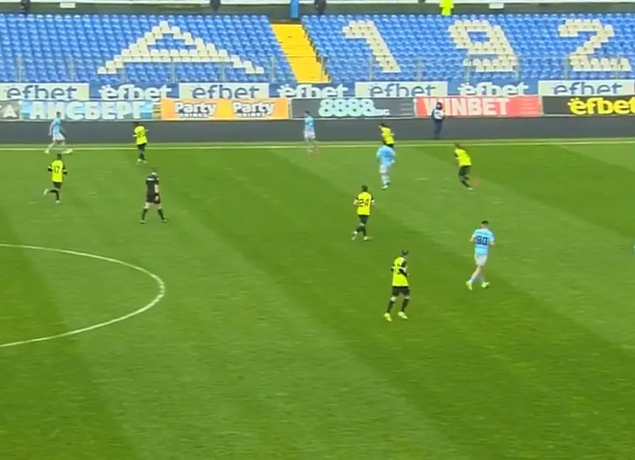 Стоп кадър на Диема Спорт от двубоя Арда - Монтана