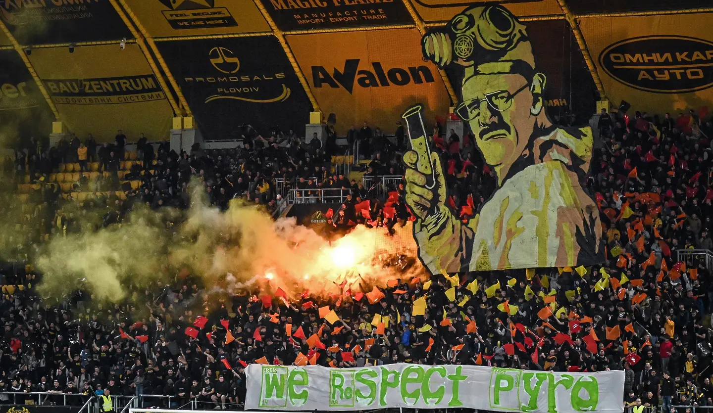 Хореографията на Бултрасите в Дербито на Пловдив / startphoto.bg