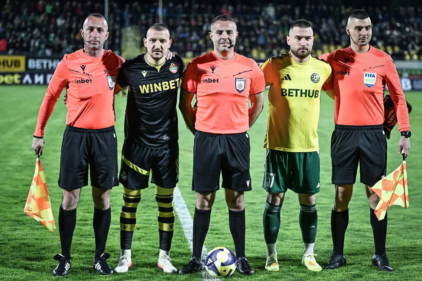 Никола Попов, Тодор Неделев, Венцислав Керчев, Тодор Вуков, Александър Апостолов, Добруджа - Ботев Пловдив/ startphoto.bg