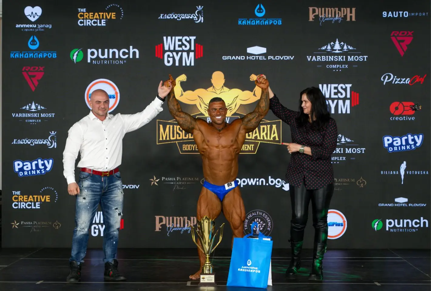Николай Николов и Ралица Кашинова са абсолютните шампиони на Muscle Cup 