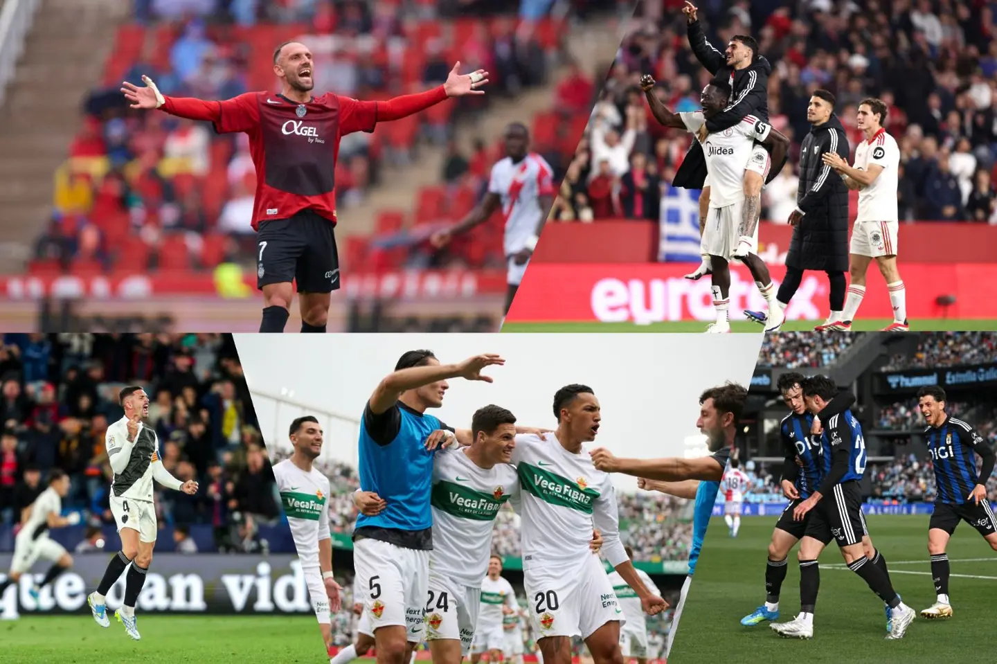 За първи път в 97-годишната история на Ла Лига последните пет отбора в класирането - Елче, Севиля, Майорка, Овиедо и Леванте, спечелиха в един кръг / Getty Images