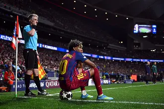 Всички в Барселона бяха съкрушени след отпадането от Атлетико, но вижте какво направи Ямал (ВИДЕО)