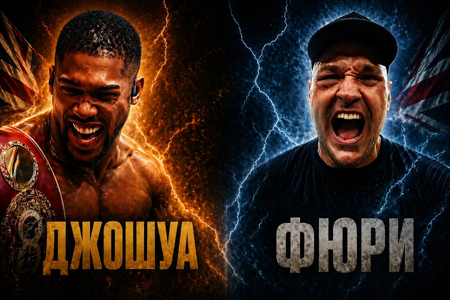 Антъни Джошуа и Тайсър Фюри / Генерирано с AI