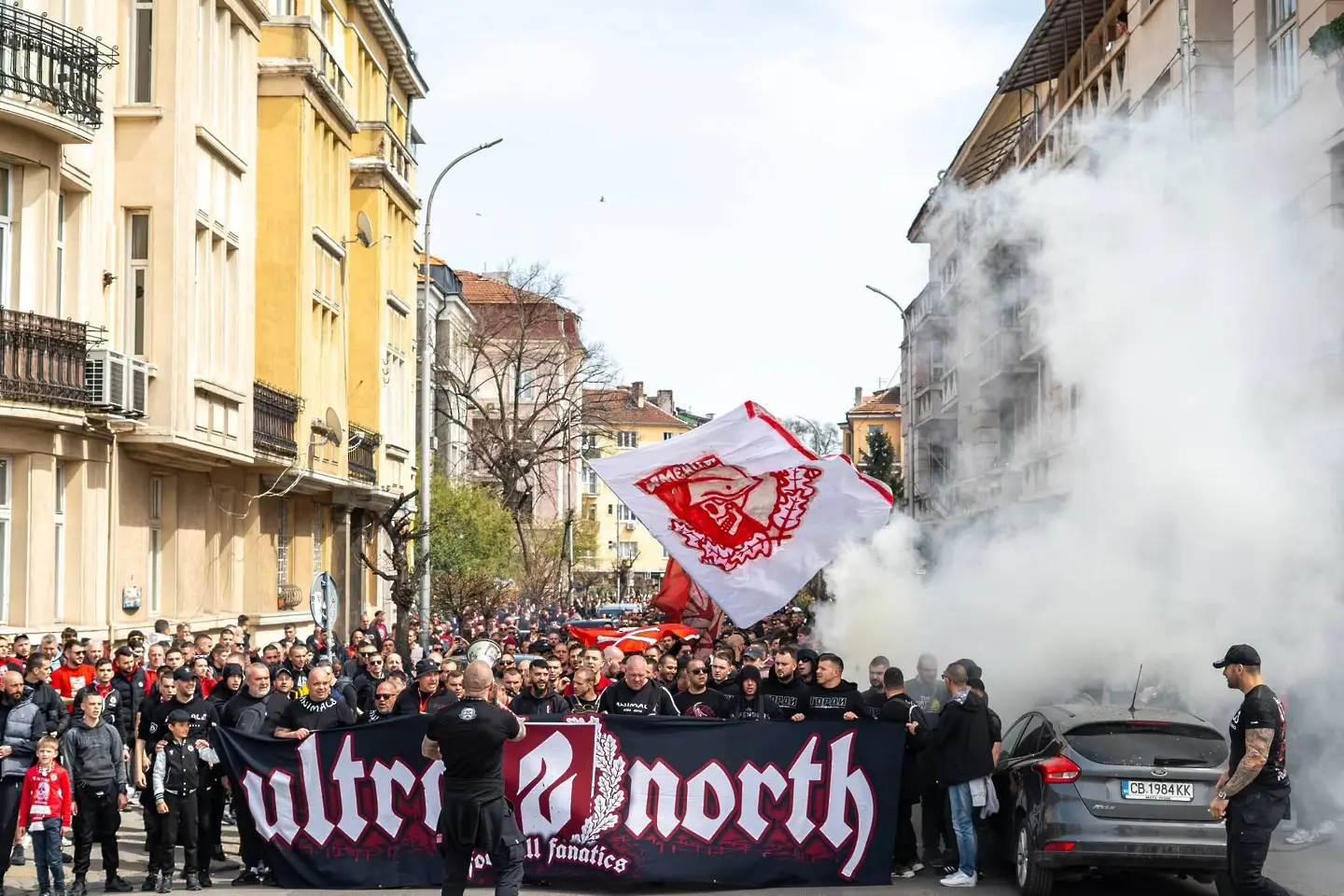 Феновете на ЦСКА на шествие / Facebook.com/Сектор Г