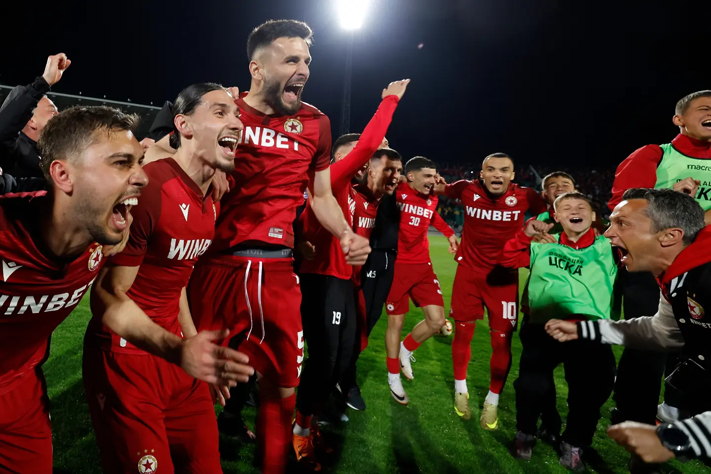 Радостта на играчите на ЦСКА / startphoto.bg