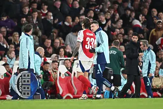 Добра новина за Арсенал: защитник поднови тренировки преди сблъсъка с Атлетико