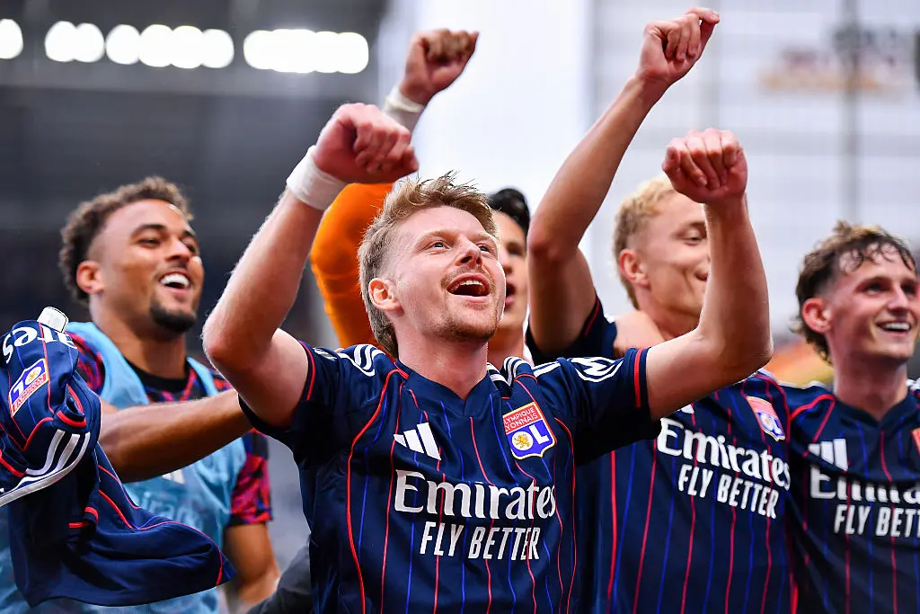 Лион се радва след гол / Getty Images 