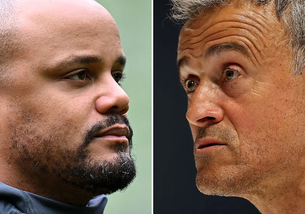 Венсан Компани и Луис Енрике / Getty Images 