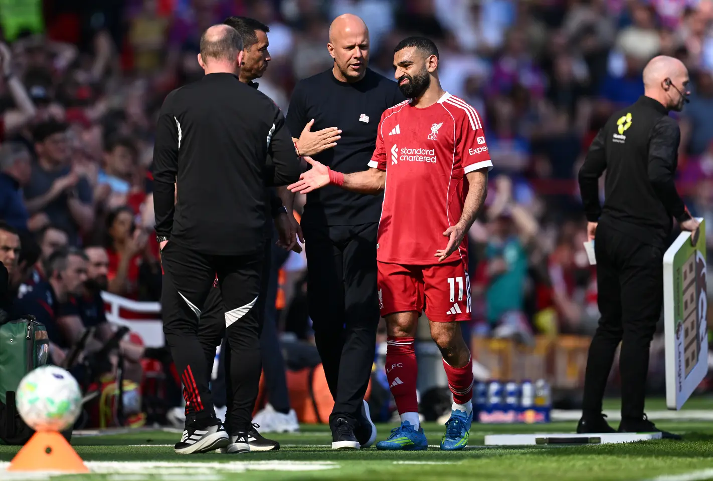 Мохамед Салах и Арне Слот / Getty Images